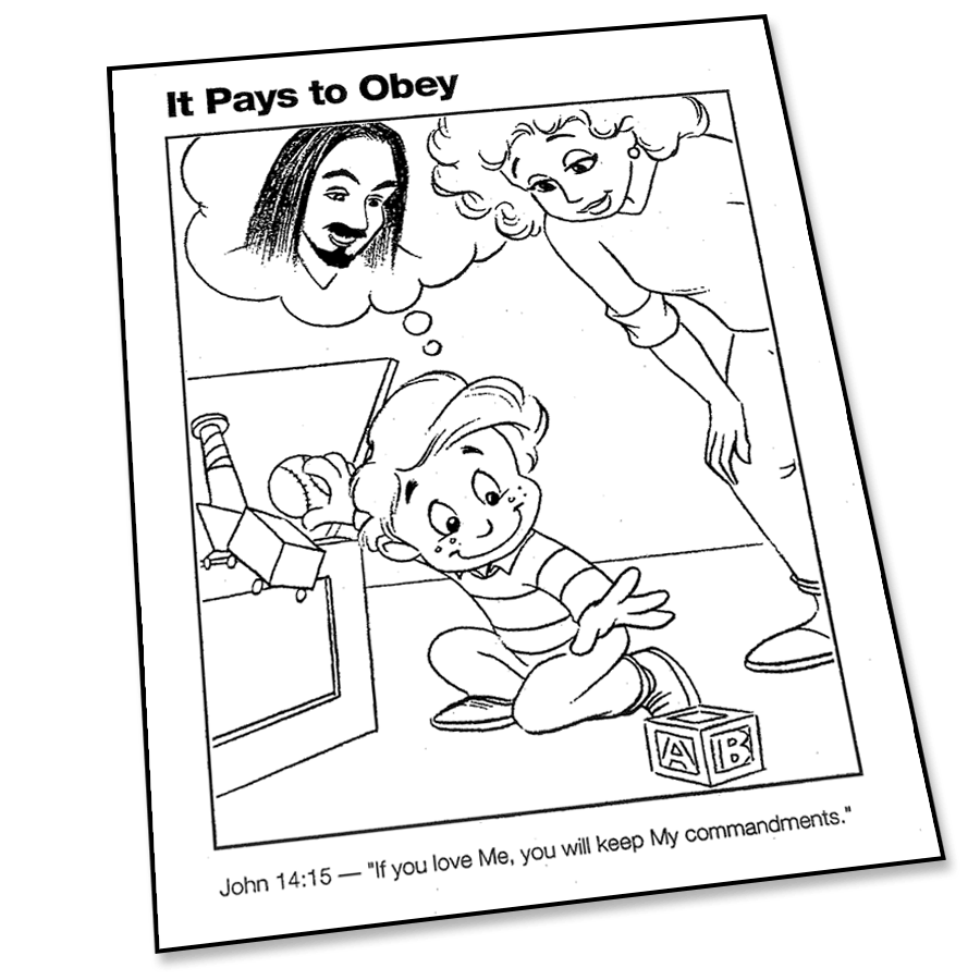 Coloring Page 10 Commandments